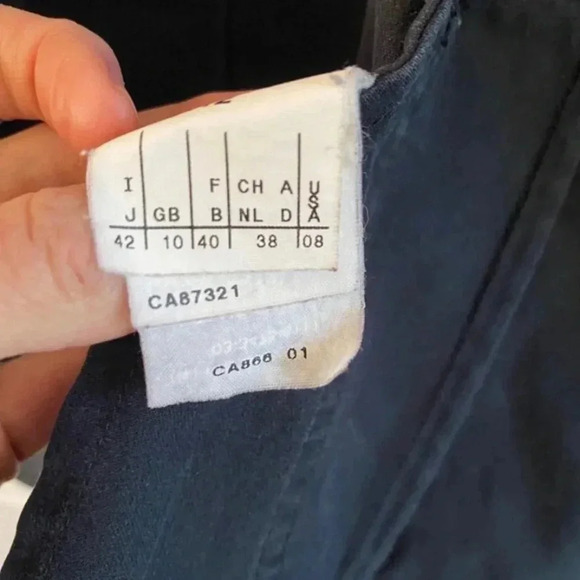 i blues by MaxMara Womens Navy Blue Khaki Blazer - Picture 7 of 8